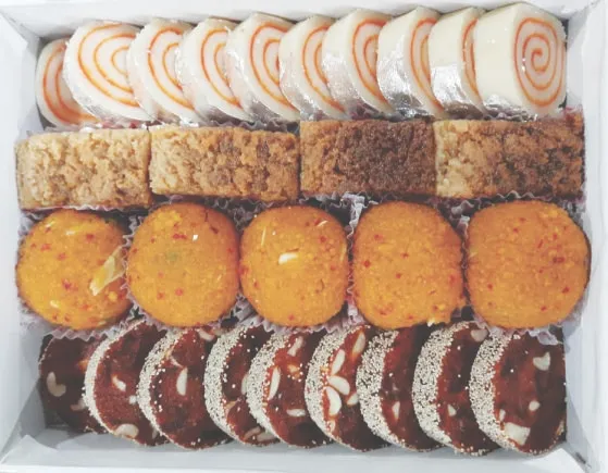 Khajur Slice, Bundi Laddu, Milk Cake, Orange Slice